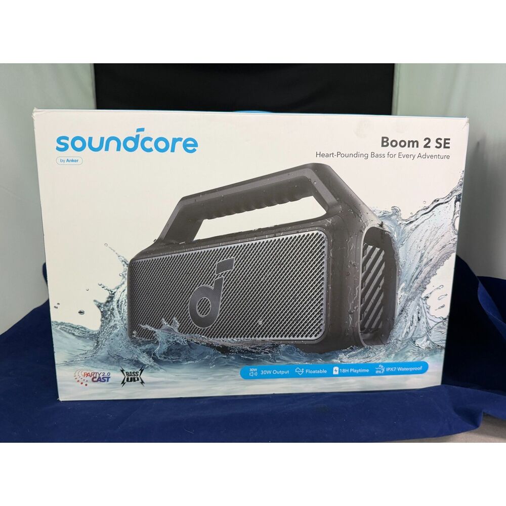 Soundcore Boom 2 SE Outdoor Speaker Portable Subwoofer BassUp Floatable IPX7 30W - Picture 5 of 6